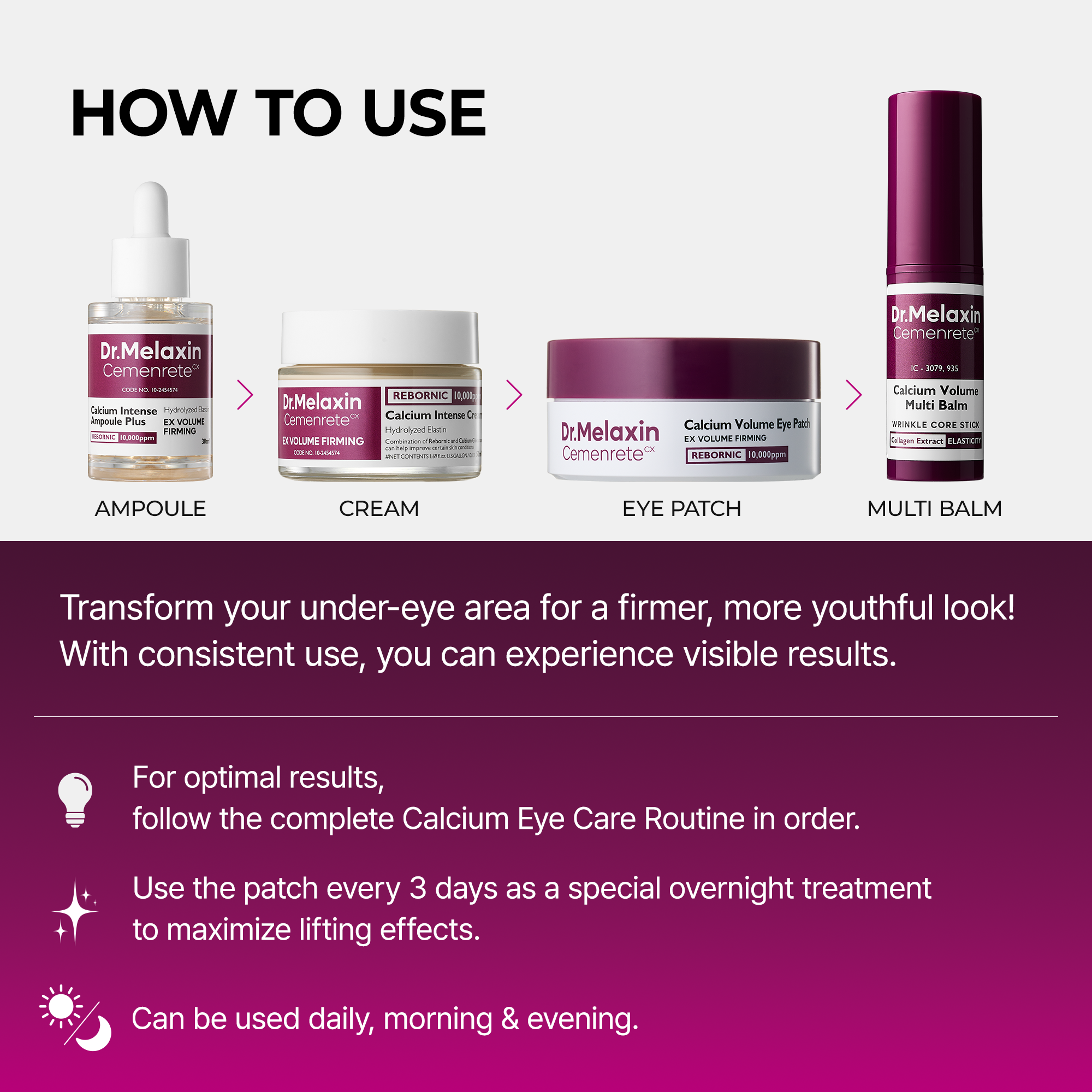 Cemenrete Calcium Eyecare Routine